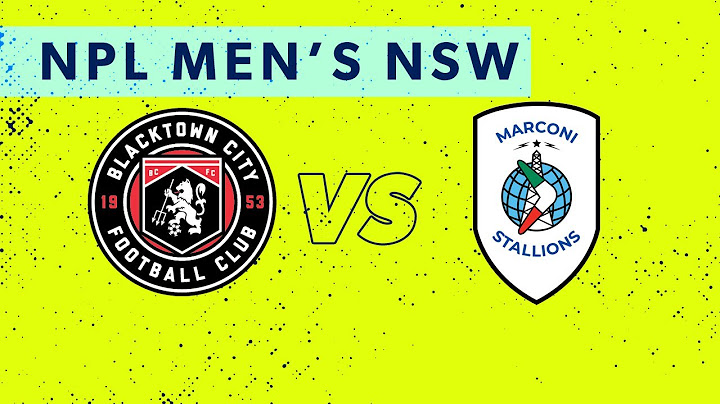 NPL Men's NSW Round 16: Blacktown City FC v Marconi Stallions FC