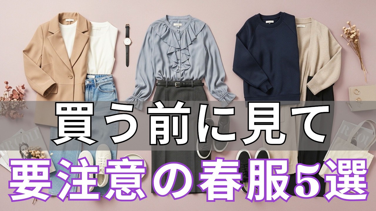 【99％の人が間違えている】【買う前に見て】慎重に選びたい春服5選｜たった1つのミスで一気に古く見える、専門家が教える「似合う」の見極め方