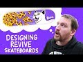 Designing a Revive Skateboard Deck [Cat Vs Pizza]