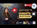 🔥Leetcode 78. Subsets - Medium - Python #backtracking #amazon #meta #google #apple🏆 #coding