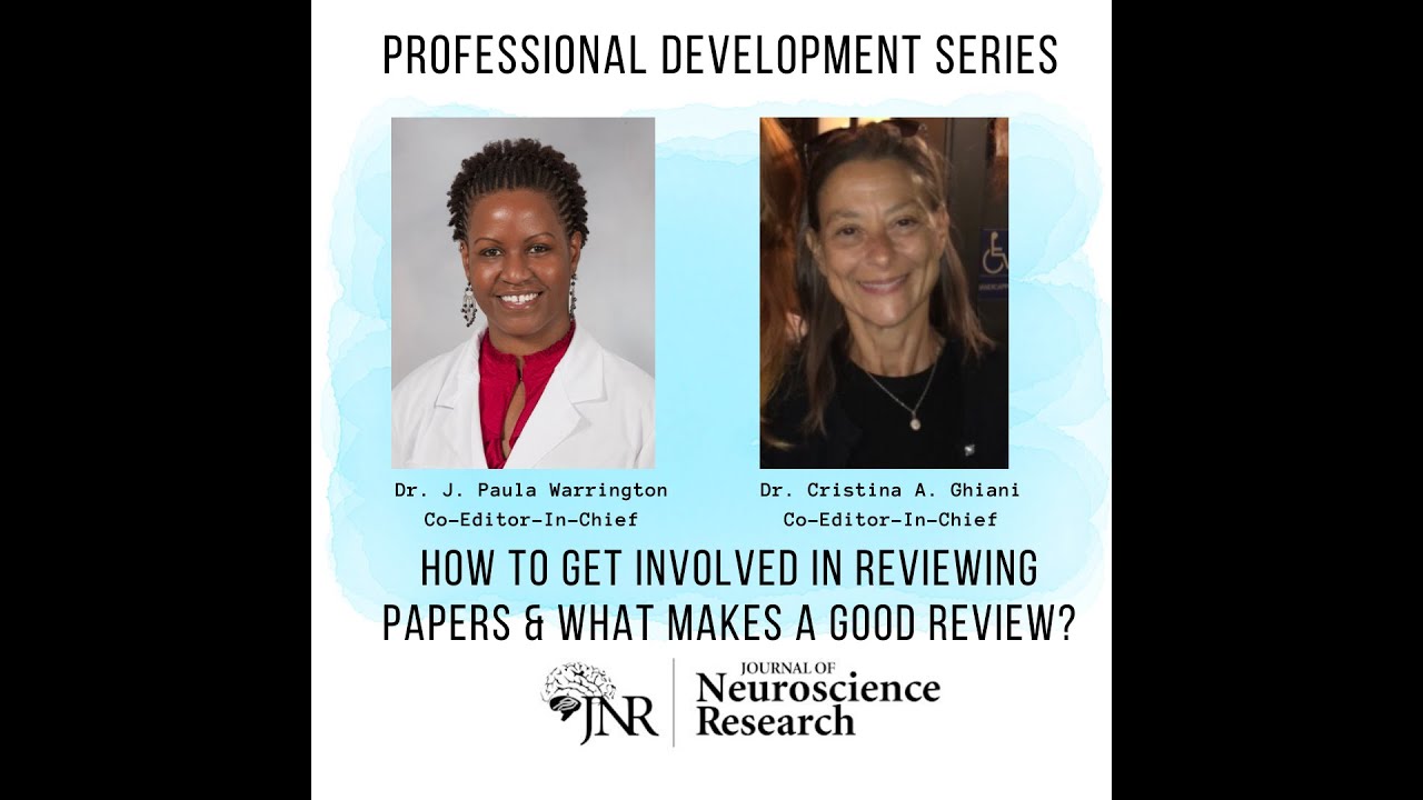 Professional Development Series - Paper reviewing & journal editing ...