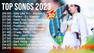 Top Songs 2023 ☀️ Dua Lipa, Maroon 5, Sia, Rihanna, The Weeknd, Tones And I, Shawn Mendes