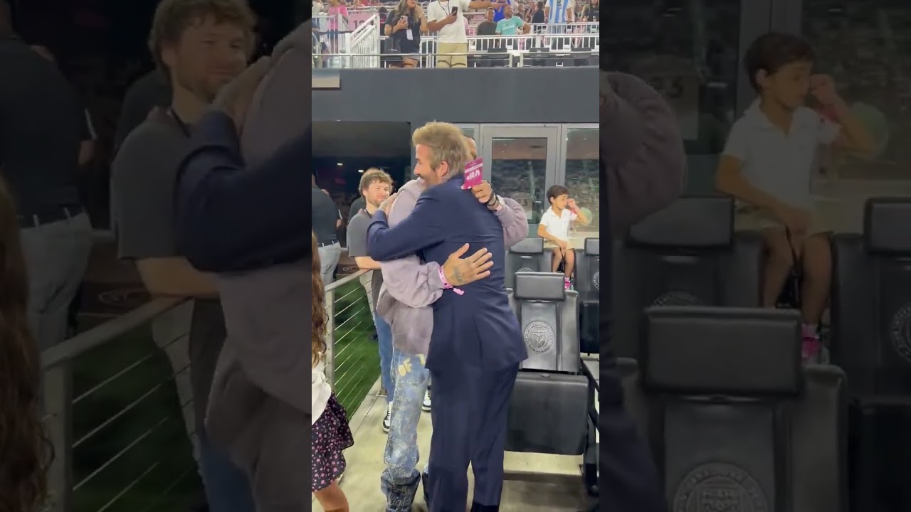 Beckham 🤝 Beckham | OBJ Catches Up With Becks At Inter Miami Game 🏈⚽️ 