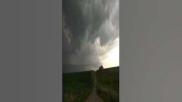 Storm Chasing 2025: Outflow Dominate #stormchasing #severeweather #tornadoalley