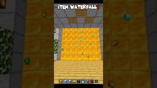 How to Make Item WaterFall 😱♥️ in MINECRAFT #shorts #minecraft #gaming