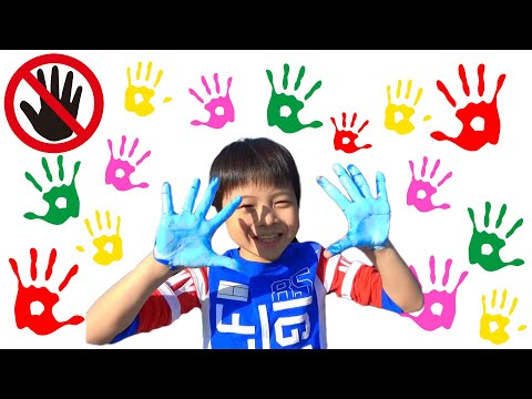 こうくんねみちゃん 手形スタンプ 洗車 キレイに洗ったよ