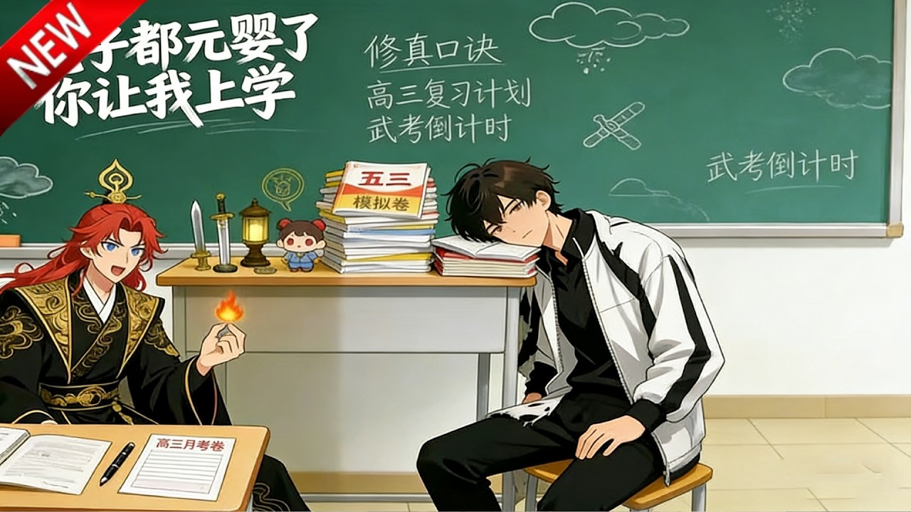 💥【新番上线】渡劫失败重生高三，本想当咸鱼，却被迫血洗仇家守护地球！《老子都元婴了你让我上学》全集 Multi SUB #热血 #漫剧 #动漫魔女