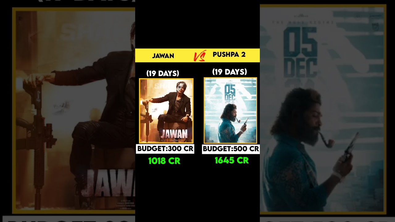 Pushpa 2 19 days worldwide box office collection|jawan 19 days box office collection