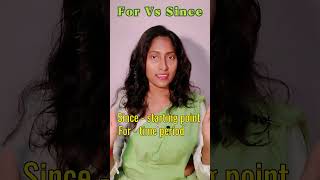 For Vs Since  #englishlearning #dailyenglish #english #easyenglisheveryday #spokenenglish