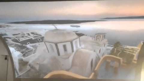 GeoBox 3x3 edge blending on curved ceiling