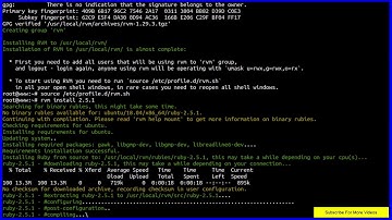 How To Setup Ruby On Rails Development with Postgresql On Ubuntu 18 04