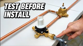How to Test Bathtub and Shower Plumbing Before Installation