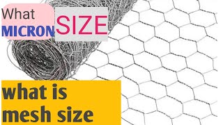 what is Micron Vs Mesh || Wire Mesh size in Micron