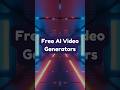 3 free Ai video generators 😎 #ai #aivideo #freeaiart #shorts