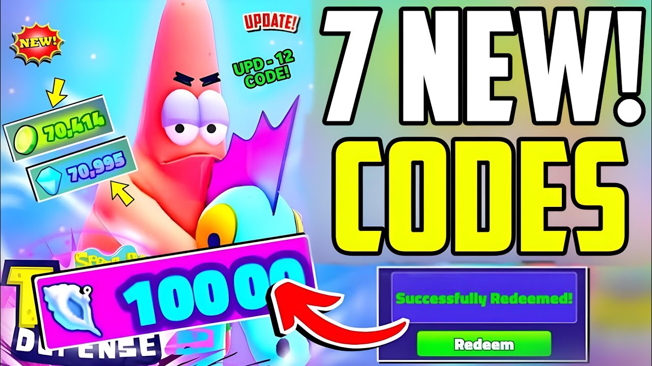 ⚠️ TODAY 💥[UPDATE]⚠️ SPONGEBOB TOWER DEFENSE ROBLOX CODES 2025 ...