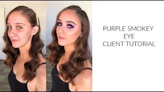 Soft Purple Smokey Eye - Client Tutorial | ELLA CROMEY