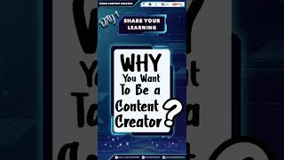 Hallo Creators Why you want to be a content Creator? #shorts