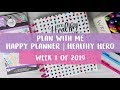 Happy Planner | Plan With Me | Healthy Hero | Week 1