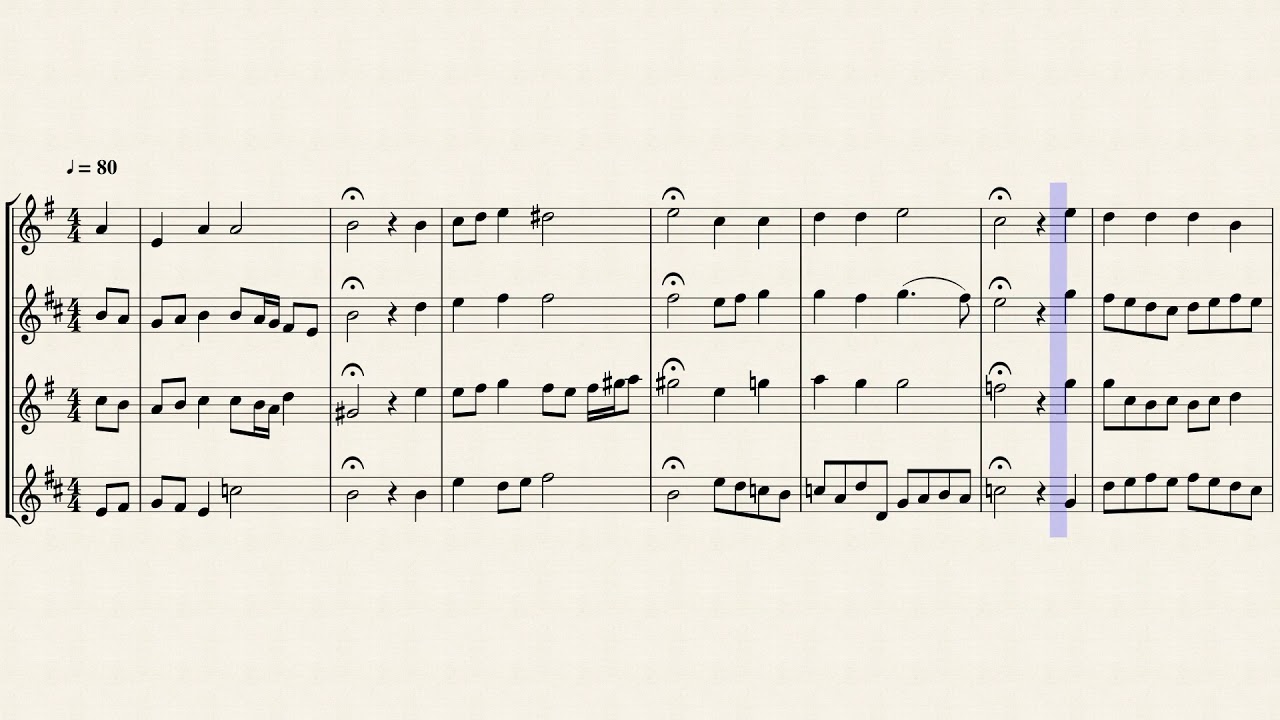 Warmup Bach Chorale For SATB Sax Quartet