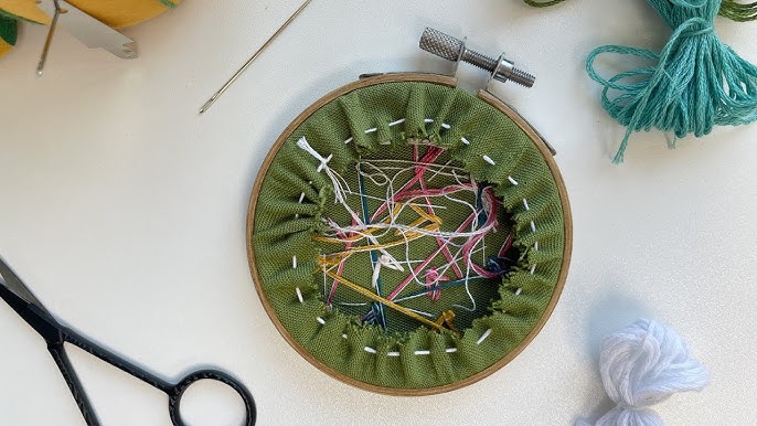 Finishing the Back of Hooped Embroidery