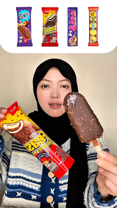 Makan sesuai emoji es krim wall’s feast crunchy max