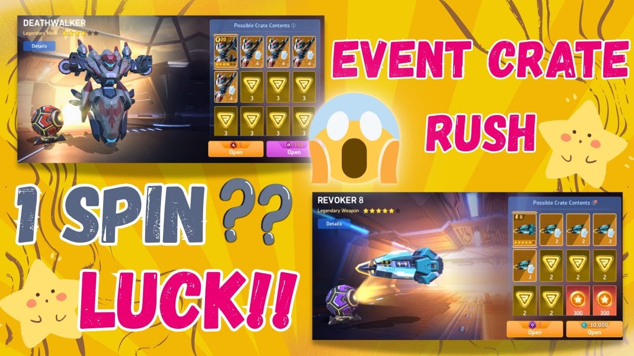 I GOT BOTH IN ONE VIDEO 😱 Deathwalker + Revoker 8 CRATE RUSH | Mech Arena Luck Gone INSANE 🔥🎰