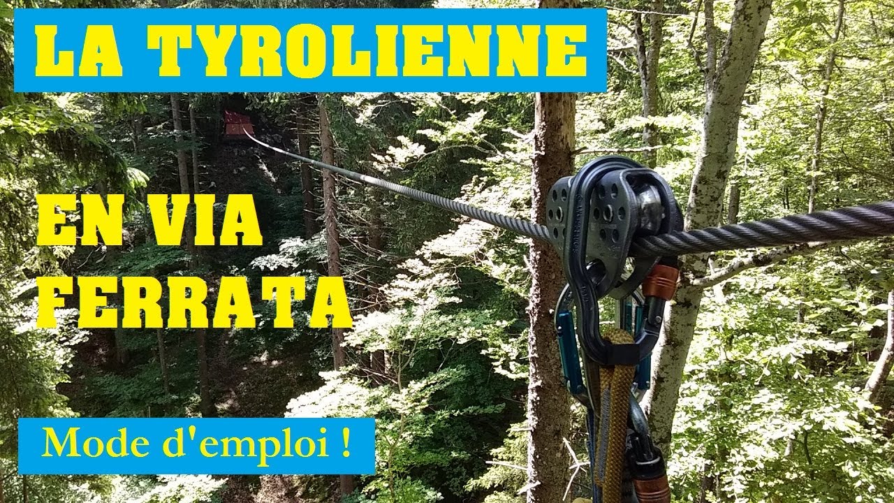 Tyrolienne en Via Ferrata. EVOLUTION
