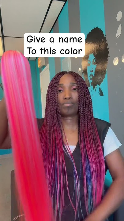  Hair braid color blend - YouTube