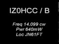 IZ0HCC Beacon 14.099 CW 640mWatt