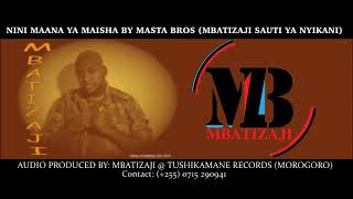 NINI MAANA YA MAISHA (REGGAE VERSION) BY MASTA BROS  (MBATIZAJI SAUTI YA NYIKANI)