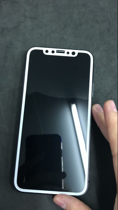 Protection d'écran en Verre Trempé iPhone X Olixar Compatible coques