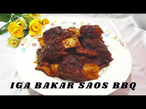 Resep Iga Bakar Saos BBQ - Empuk, Lembut, dan Enak ala Fahrezalia Kitchen