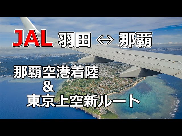 JAL 羽田↔那覇 フライト】～ 那覇空港着陸 & 東京上空新ルート - YouTube