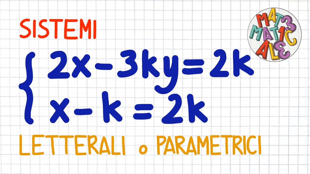 SISTEMI  letterali o parametrici                _ SL80
