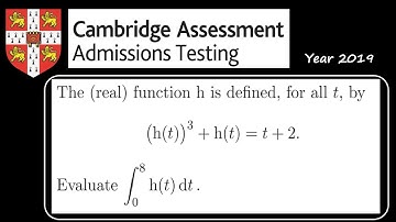 2019 Cambridge Problem: Integrating Function g and its inverse (Continued from previous video)