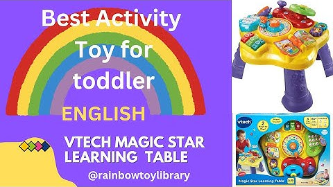 Best Activity Toy for toddler(1-3 years)ENGLISH @Rainbow_toylibrary vtech Magic star learning table