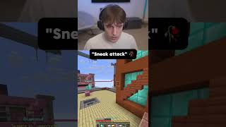 Bro thought he could not see 🙈 #drdonut #minecraft #shorts