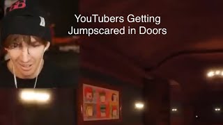 YouTubers Getting Jumpscared in Doors