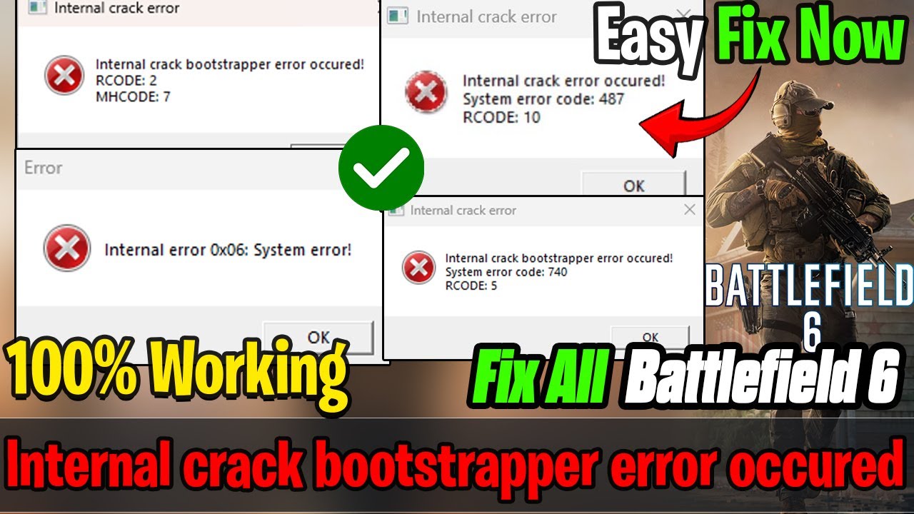 ⚠️ Внутренняя ошибка Battlefield 6 и ошибка загрузчика | Исправление RCODE 2 MHCODE 7