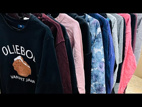 Світшоти секонд-хенд мікс 1 сорт від 8 кг, видео 6