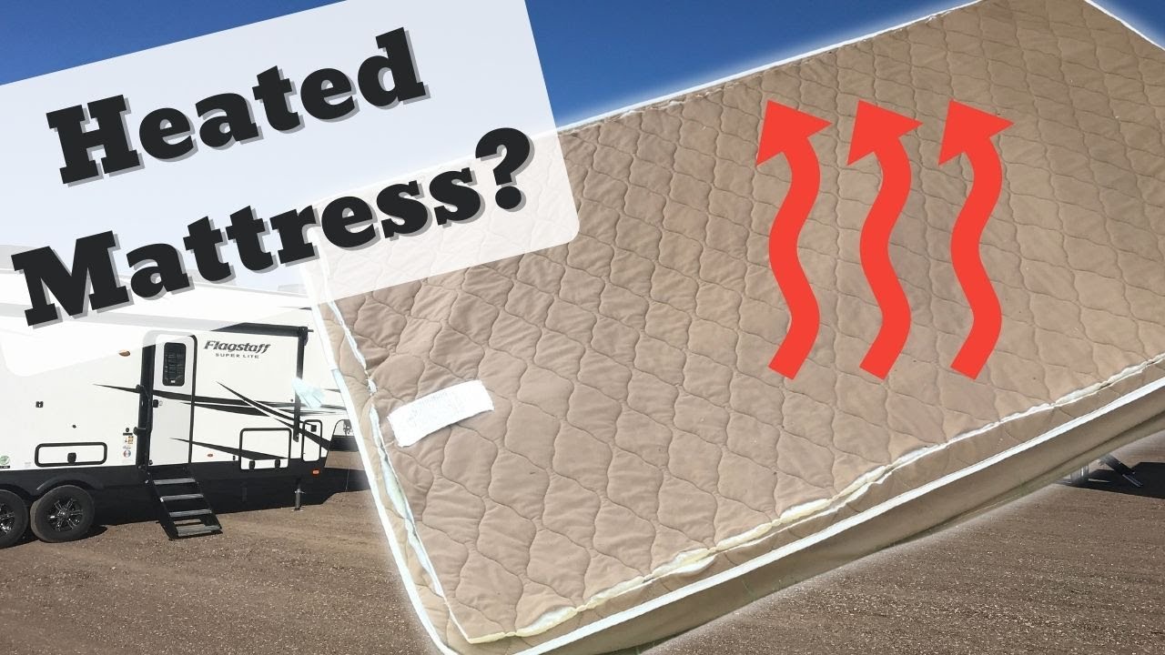 popup camper queen heated mattress