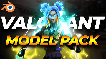 [BIJGEWERKT] 3D Valorant Blender Model Pack | GRATIS DOWNLOAD & TUTORIAL 2025!