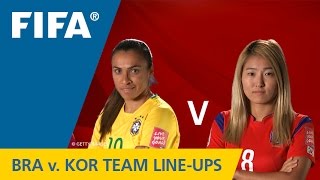 Brazil V. Korea Republic - Team Lineups Exclusive