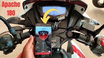 New TVS apache RTR 180 2v Bluetooth connectivity😱 How To Connect Apache With Bluetooth Step By Step