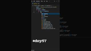 Python Day 57 | Frequency of Elements in List #coding #python #codinglife  #views #pythonprogramming