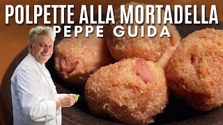 POLPETTE DI PANE FRITTE RIPIENE DI MORTADELLA E LIMONE - Le ricette di Peppe Guida