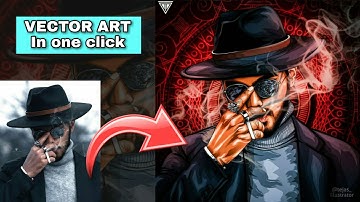 Apne phone me ek click me vector art kese banaye - How to make vector art in one click on phone