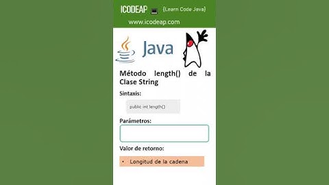 El método length de la clase String #java #cursodejava