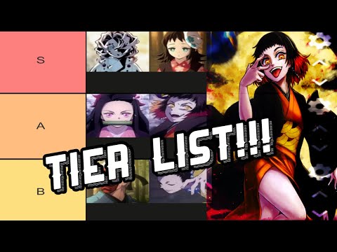 CHARACTER TIER LIST!! (UPDATED IN ORDER) |Demon Slayer The Hinokami Chronicles|