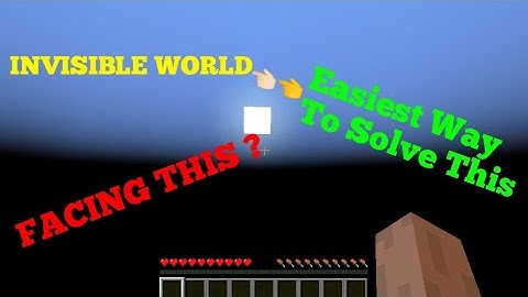 Easiest Way To Solve 1.17.30 Invisible World/Void Glitch | RealStar2005